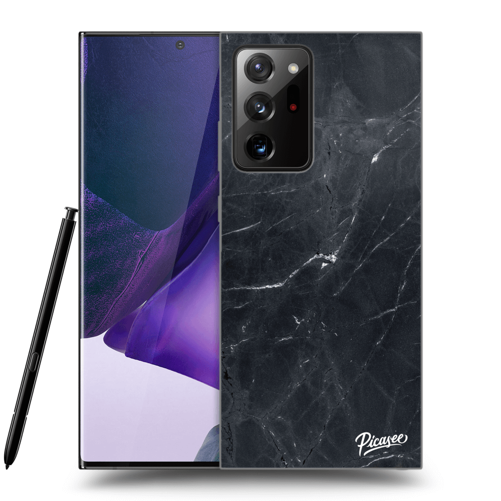 Picasee husă neagră din silicon pentru Samsung Galaxy Note 20 Ultra - Black marble