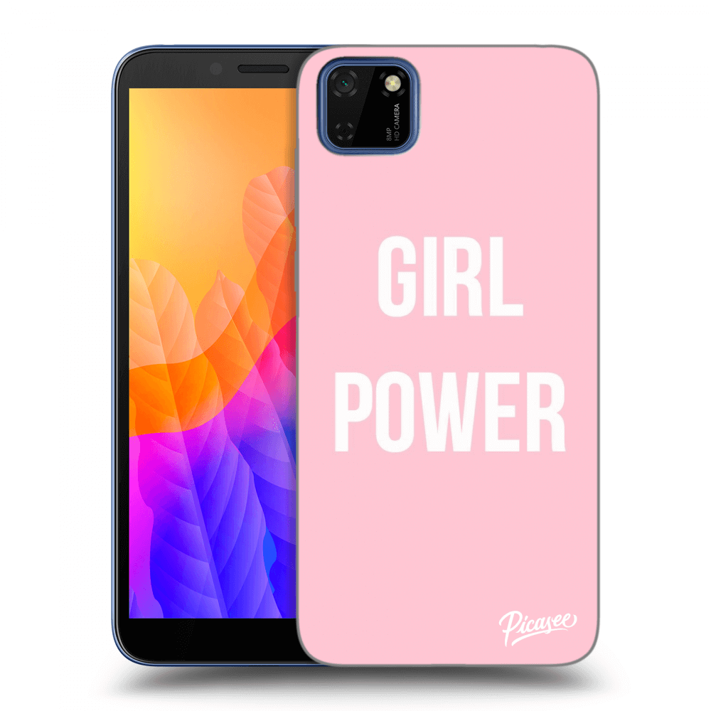 Picasee husă neagră din silicon pentru Huawei Y5P - Girl power