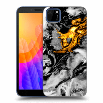 Husă pentru Huawei Y5P - Black Gold 2