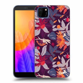 Husă pentru Huawei Y5P - Purple Leaf