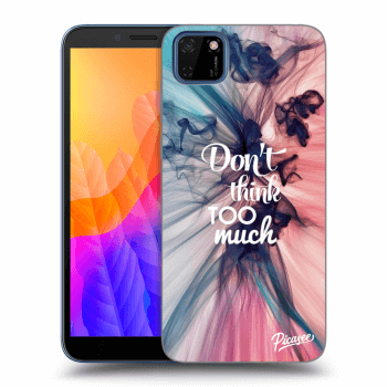 Picasee husă neagră din silicon pentru Huawei Y5P - Don't think TOO much