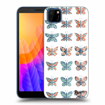 Picasee husă transparentă din silicon pentru Huawei Y5P - Butterflies