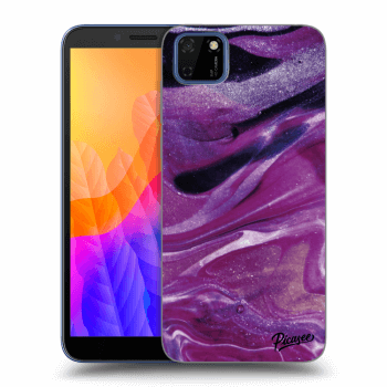 Husă pentru Huawei Y5P - Purple glitter