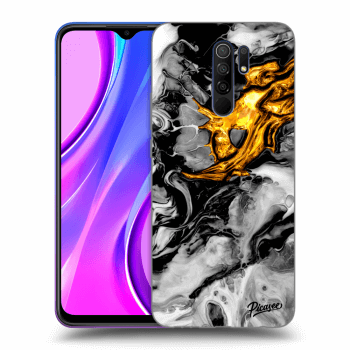 Husă pentru Xiaomi Redmi 9 - Black Gold 2