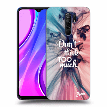 Picasee husă neagră din silicon pentru Xiaomi Redmi 9 - Don't think TOO much