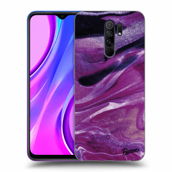 Husă pentru Xiaomi Redmi 9 - Purple glitter