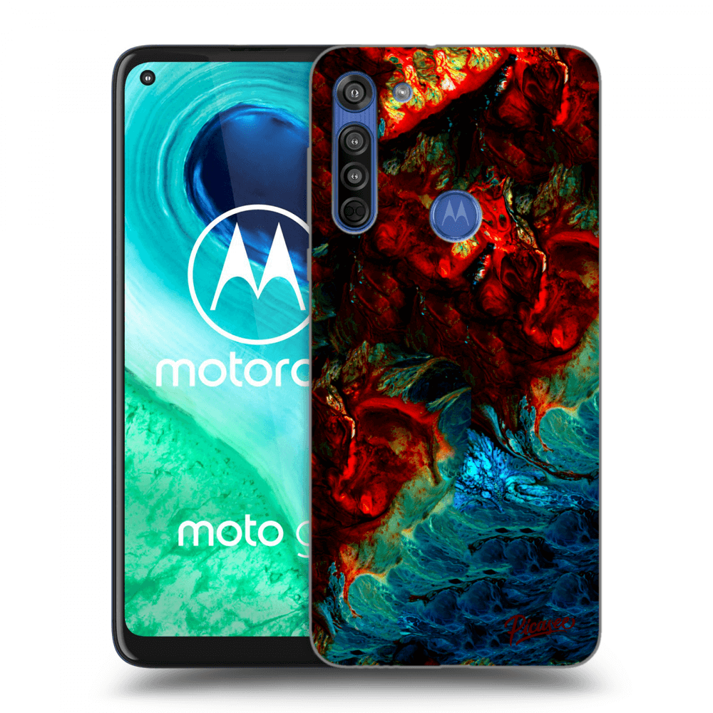 Picasee husă transparentă din silicon pentru Motorola Moto G8 - Universe