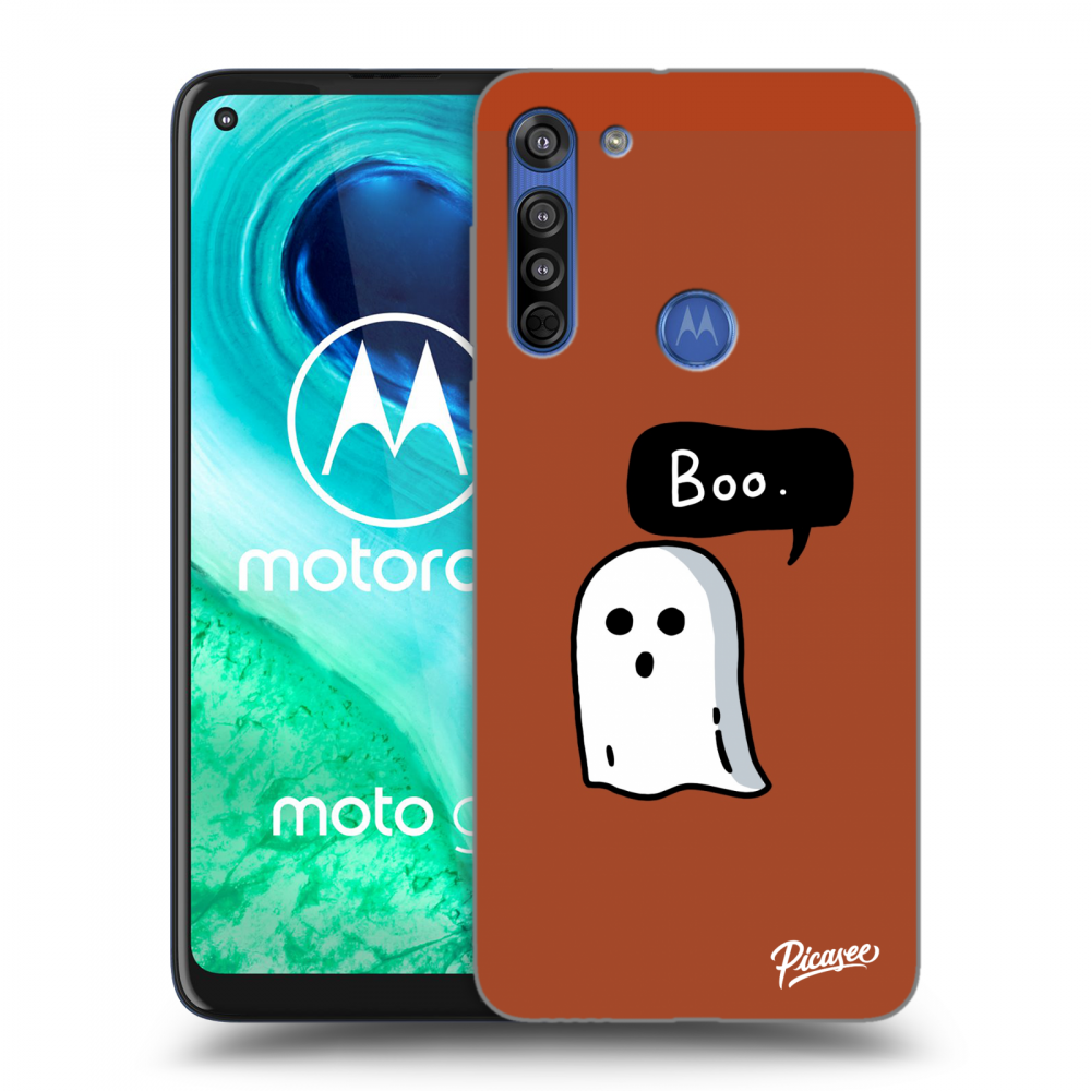 Picasee husă transparentă din silicon pentru Motorola Moto G8 - Boo