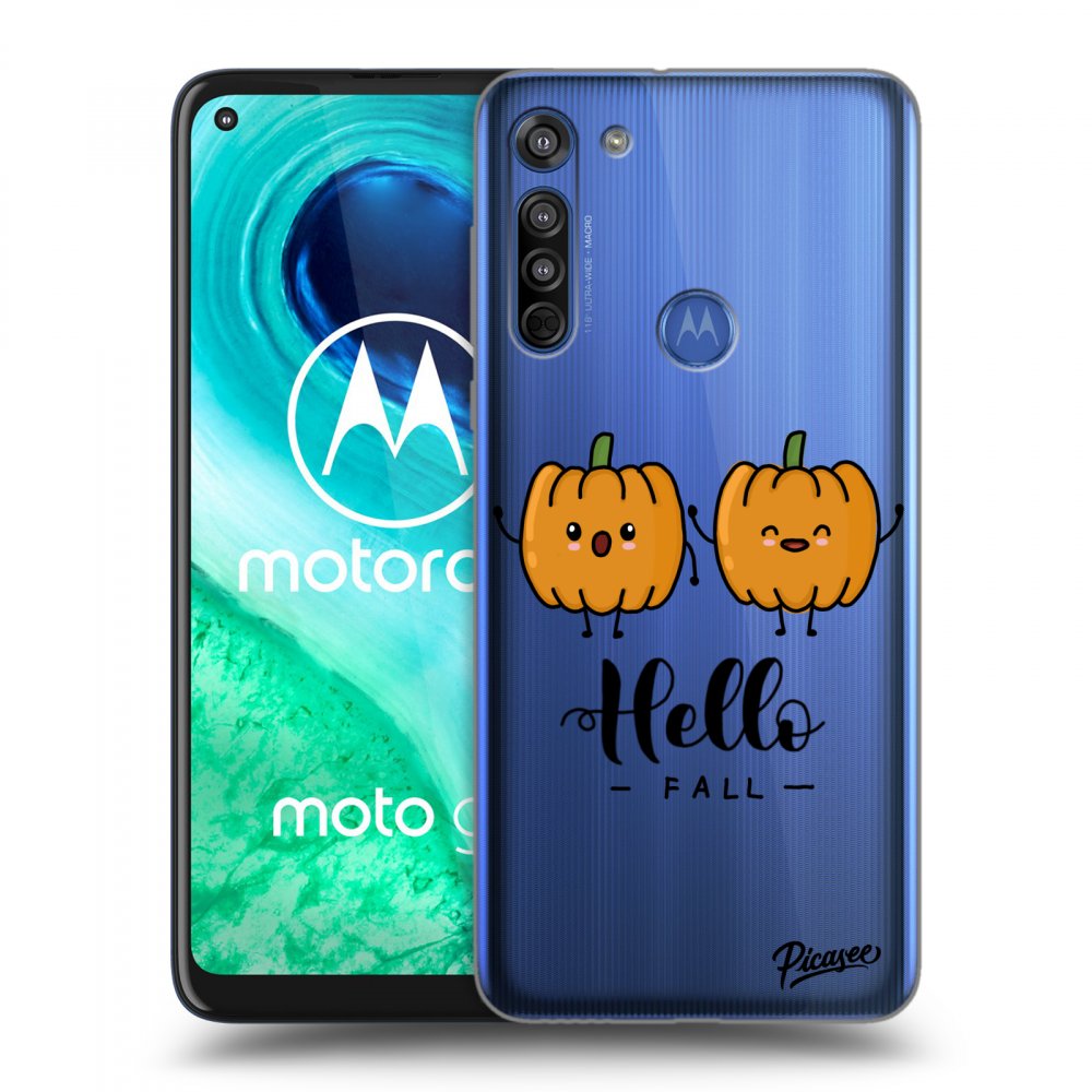 Picasee husă transparentă din silicon pentru Motorola Moto G8 - Hallo Fall