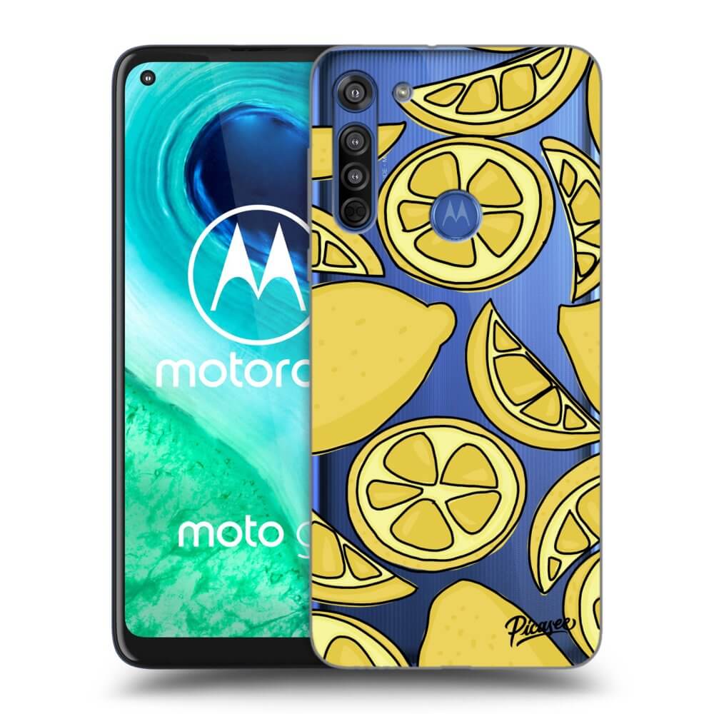Picasee husă transparentă din silicon pentru Motorola Moto G8 - Lemon