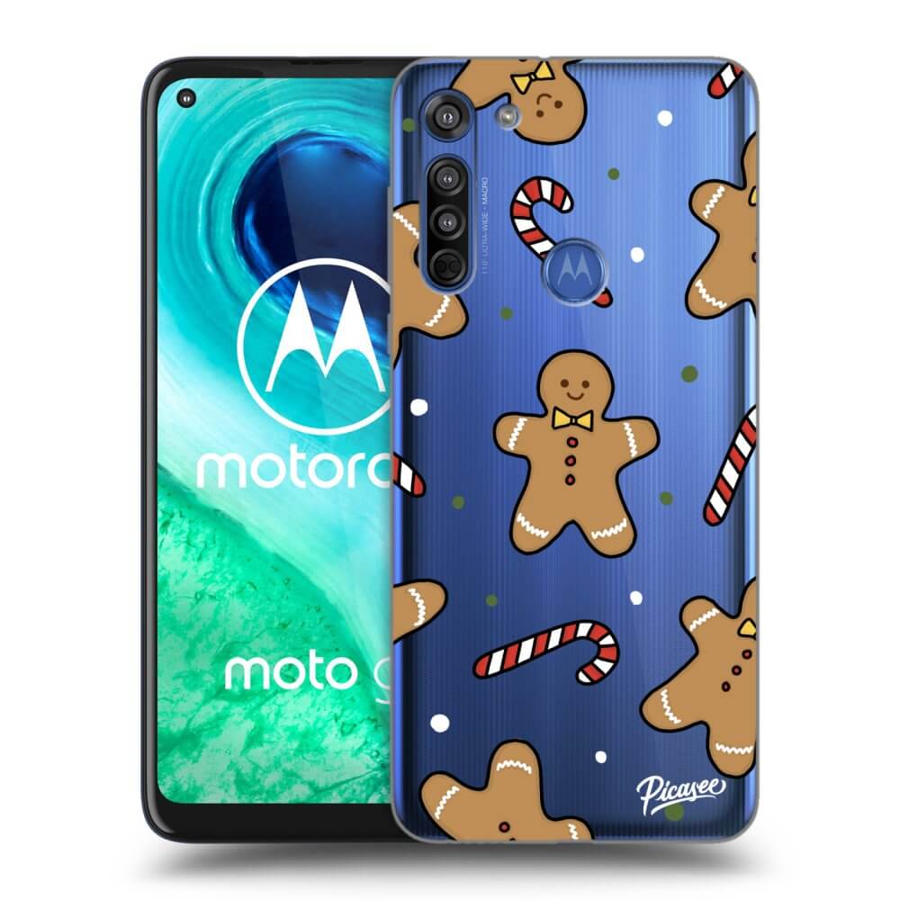 Picasee husă transparentă din silicon pentru Motorola Moto G8 - Gingerbread