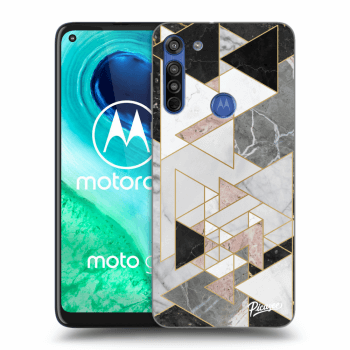 Picasee husă transparentă din silicon pentru Motorola Moto G8 - Light geometry