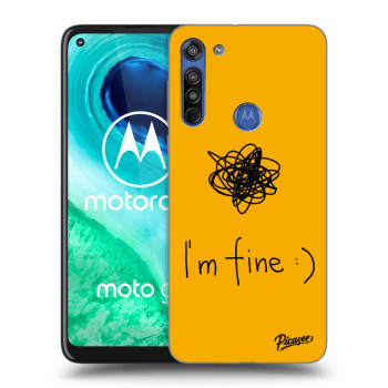 Picasee husă transparentă din silicon pentru Motorola Moto G8 - I am fine