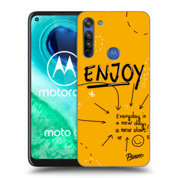 Picasee husă transparentă din silicon pentru Motorola Moto G8 - Enjoy
