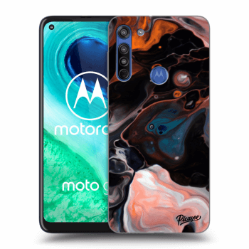 Picasee husă transparentă din silicon pentru Motorola Moto G8 - Cream