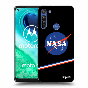 Picasee husă neagră din silicon pentru Motorola Moto G8 - NASA Original