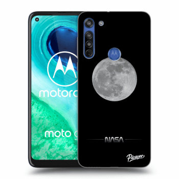 Picasee husă transparentă din silicon pentru Motorola Moto G8 - Moon Minimal