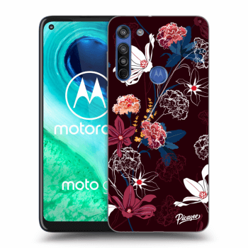 Picasee husă transparentă din silicon pentru Motorola Moto G8 - Dark Meadow