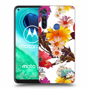 Picasee husă transparentă din silicon pentru Motorola Moto G8 - Meadow