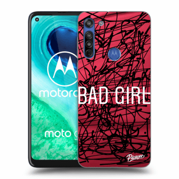 Picasee husă transparentă din silicon pentru Motorola Moto G8 - Bad girl