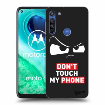 Picasee husă neagră din silicon pentru Motorola Moto G8 - Cloudy Eye - Transparent