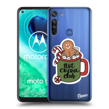 Picasee husă transparentă din silicon pentru Motorola Moto G8 - Hot Cocoa Club