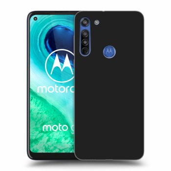 Picasee husă neagră din silicon pentru Motorola Moto G8 - Clear