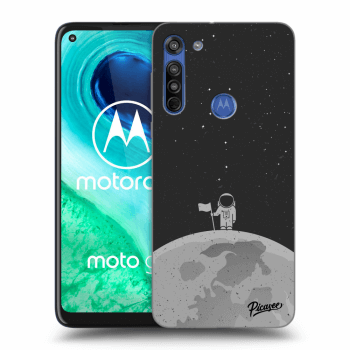 Picasee husă neagră din silicon pentru Motorola Moto G8 - Astronaut