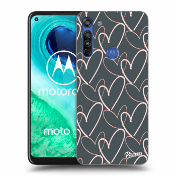Picasee husă transparentă din silicon pentru Motorola Moto G8 - Lots of love