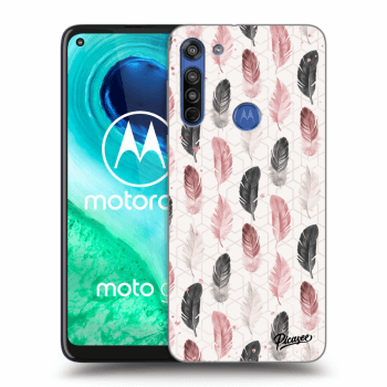 Picasee husă transparentă din silicon pentru Motorola Moto G8 - Feather 2