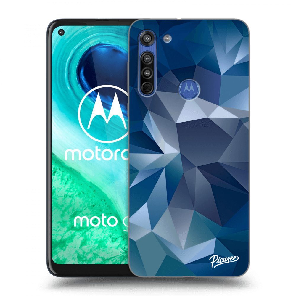 Picasee husă neagră din silicon pentru Motorola Moto G8 - Wallpaper