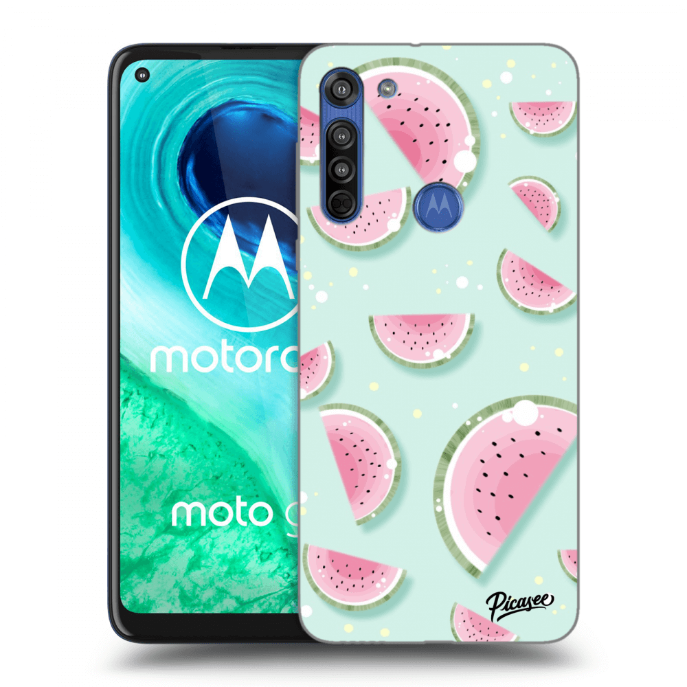 Picasee husă transparentă din silicon pentru Motorola Moto G8 - Watermelon 2