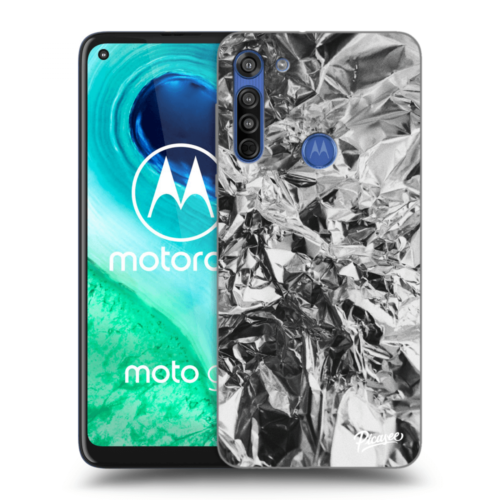 Picasee husă transparentă din silicon pentru Motorola Moto G8 - Chrome
