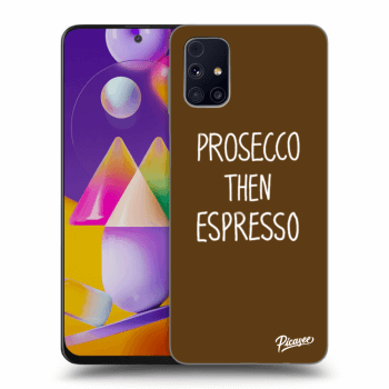 Picasee husă neagră din silicon pentru Samsung Galaxy M31s - Prosecco then espresso