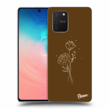 Husă pentru Samsung Galaxy S10 Lite - Brown flowers