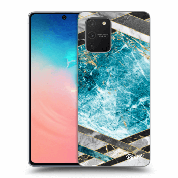 Husă pentru Samsung Galaxy S10 Lite - Blue geometry