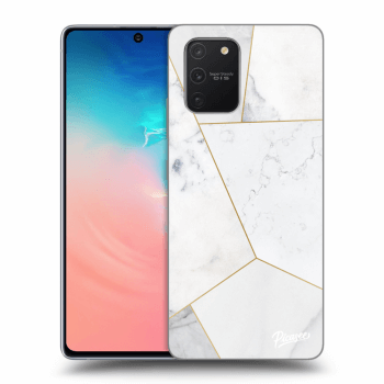 Husă pentru Samsung Galaxy S10 Lite - White tile