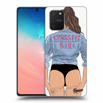 Picasee husă transparentă din silicon pentru Samsung Galaxy S10 Lite - Crossfit girl - nickynellow
