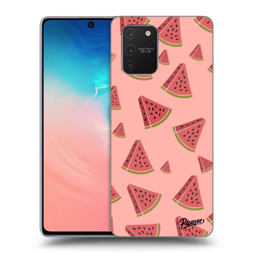 Picasee husă neagră din silicon pentru Samsung Galaxy S10 Lite - Watermelon