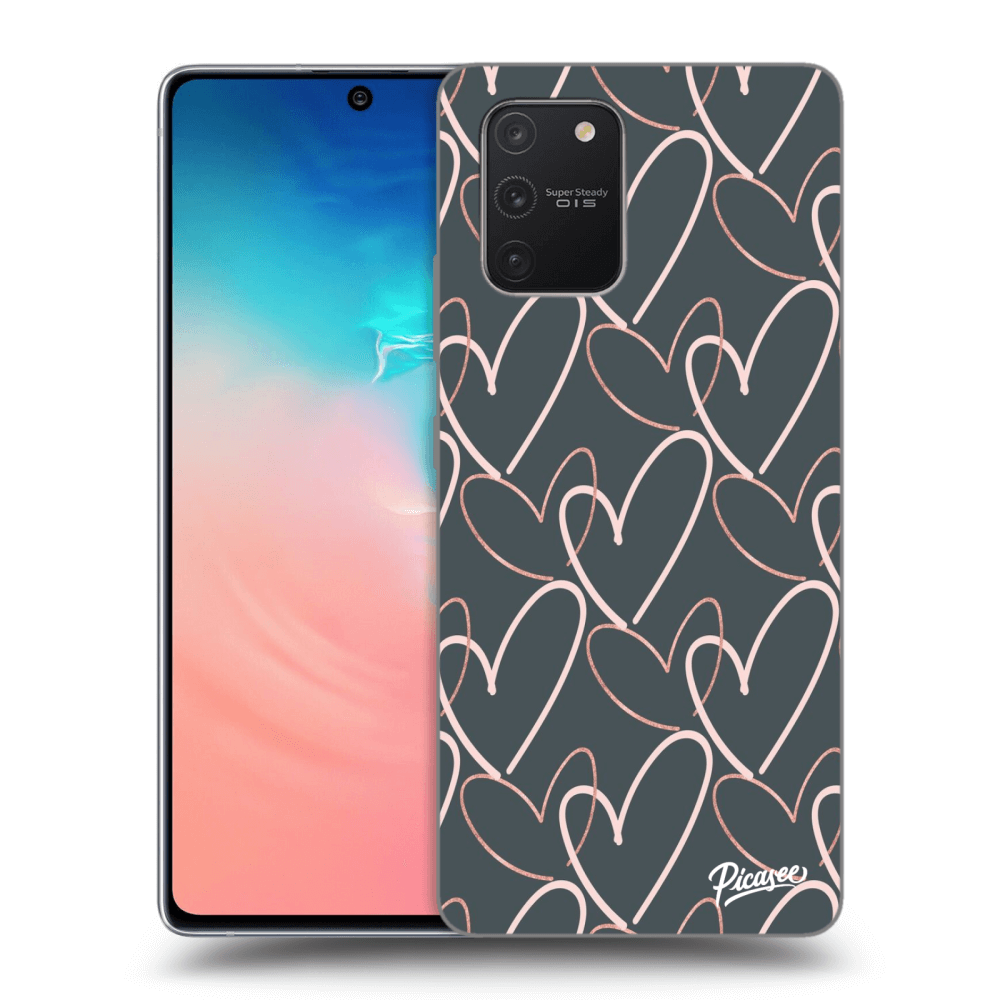 Picasee husă transparentă din silicon pentru Samsung Galaxy S10 Lite - Lots of love