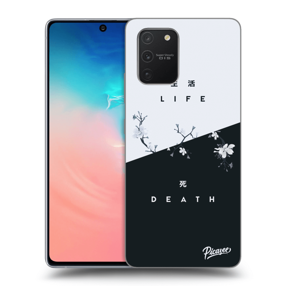 Picasee husă neagră din silicon pentru Samsung Galaxy S10 Lite - Life - Death