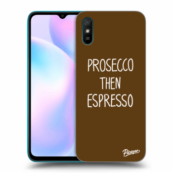 Picasee husă neagră din silicon pentru Xiaomi Redmi 9A - Prosecco then espresso