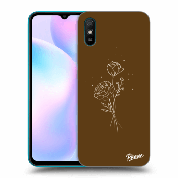 Picasee ULTIMATE CASE pentru Xiaomi Redmi 9A - Brown flowers