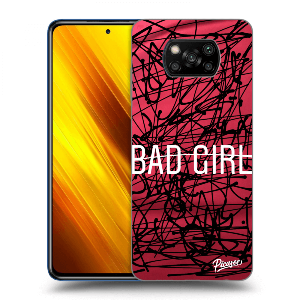 Picasee husă transparentă din silicon pentru Xiaomi Poco X3 - Bad girl