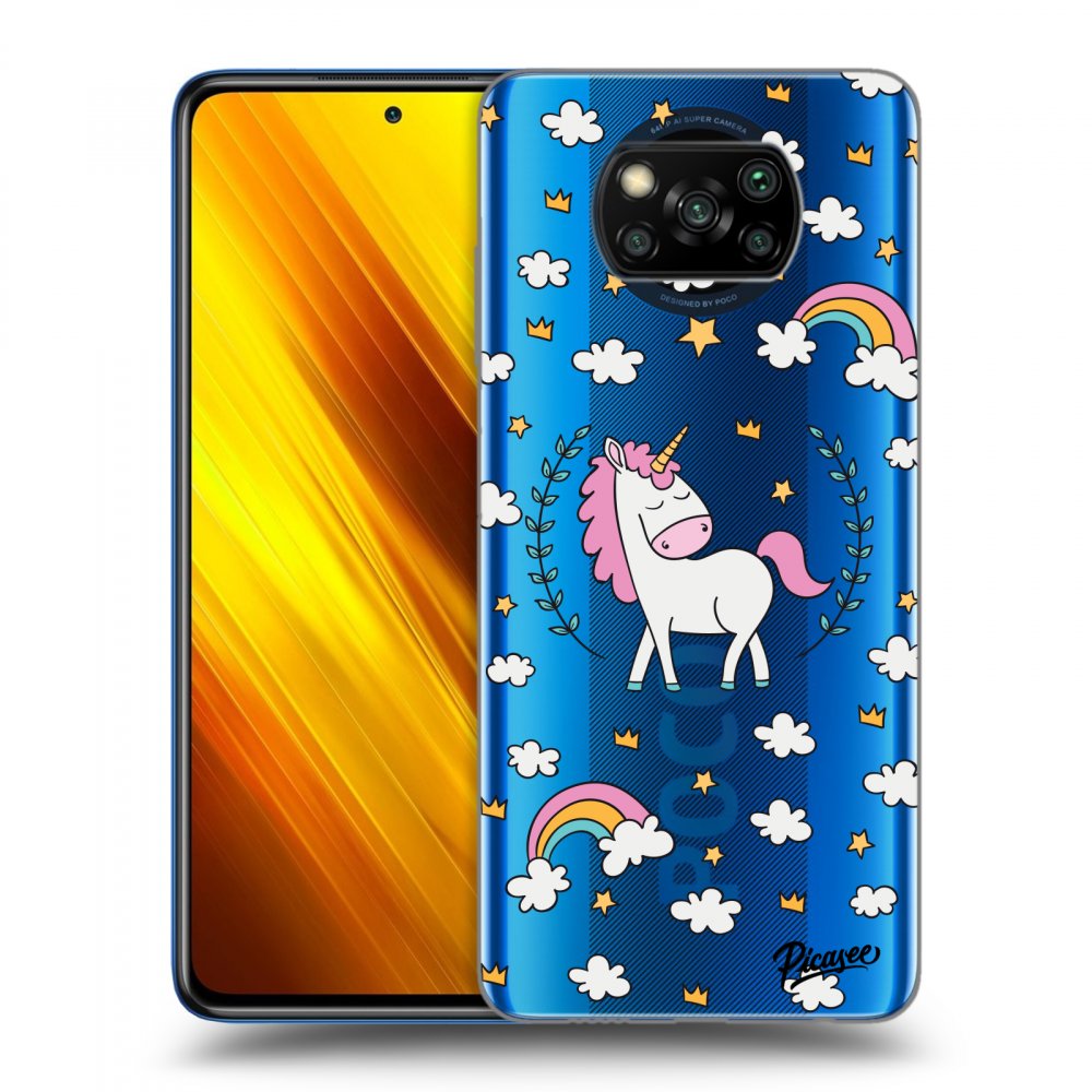 Picasee husă transparentă din silicon pentru Xiaomi Poco X3 - Unicorn star heaven