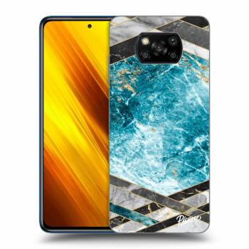 Husă pentru Xiaomi Poco X3 - Blue geometry