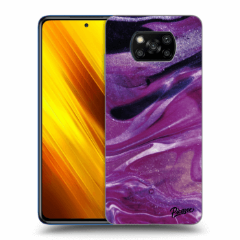 Husă pentru Xiaomi Poco X3 - Purple glitter