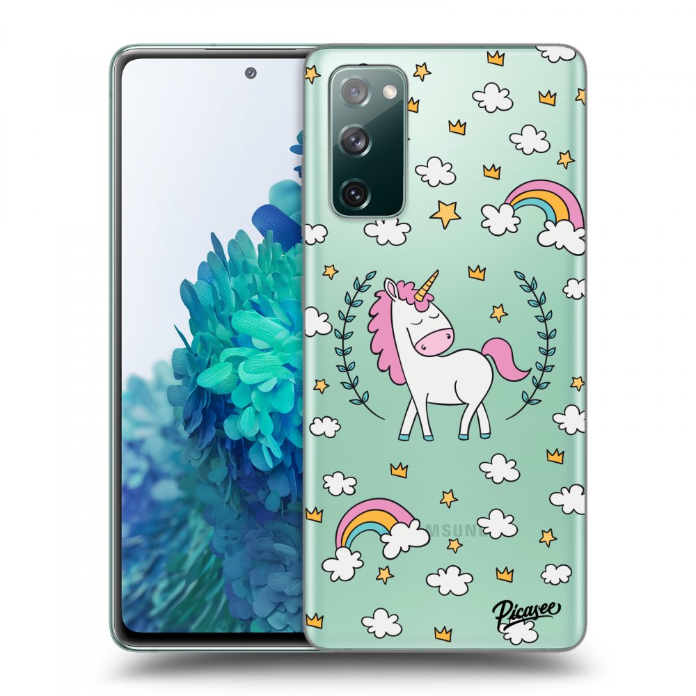 Picasee husă transparentă din silicon pentru Samsung Galaxy S20 FE - Unicorn star heaven