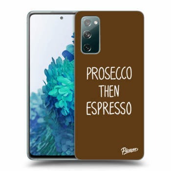Picasee husă neagră din silicon pentru Samsung Galaxy S20 FE - Prosecco then espresso