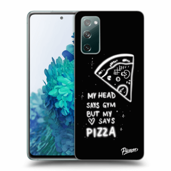 Picasee husă neagră din silicon pentru Samsung Galaxy S20 FE - Pizza